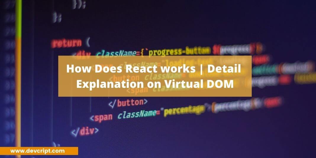How Does React Js works | Detail Explanation on Virtual DOM